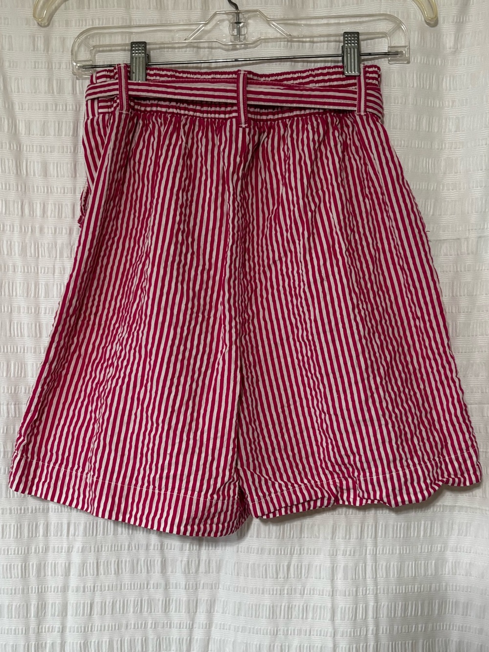 A New Day High Waist Seersucker Striped Shorts Sz Small - Picture 7 of 9